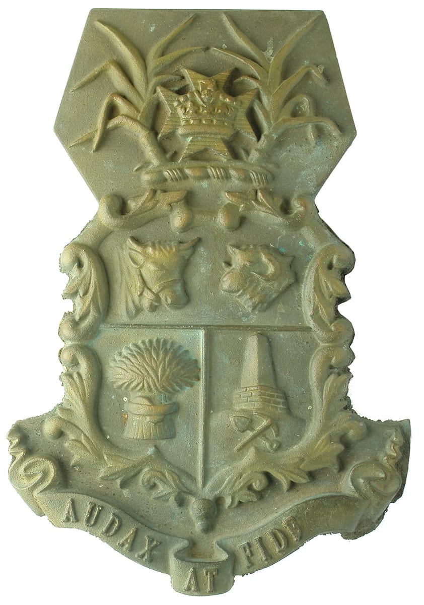 Brass Queensland Coat of Arms Badge