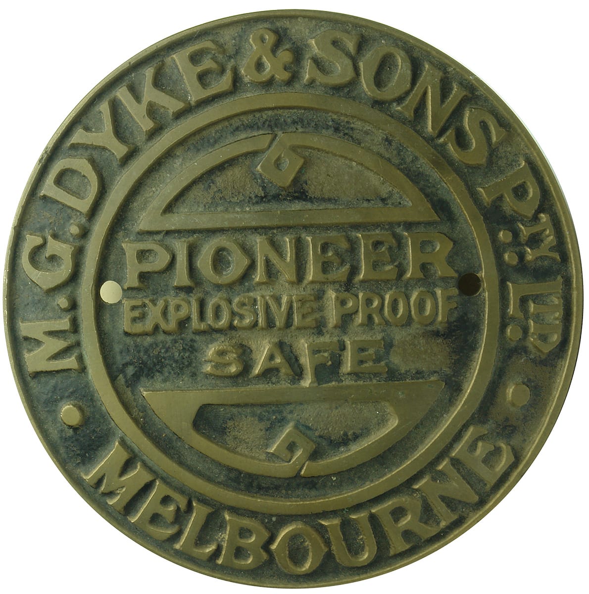 Dyke Melbourne Brass Sign