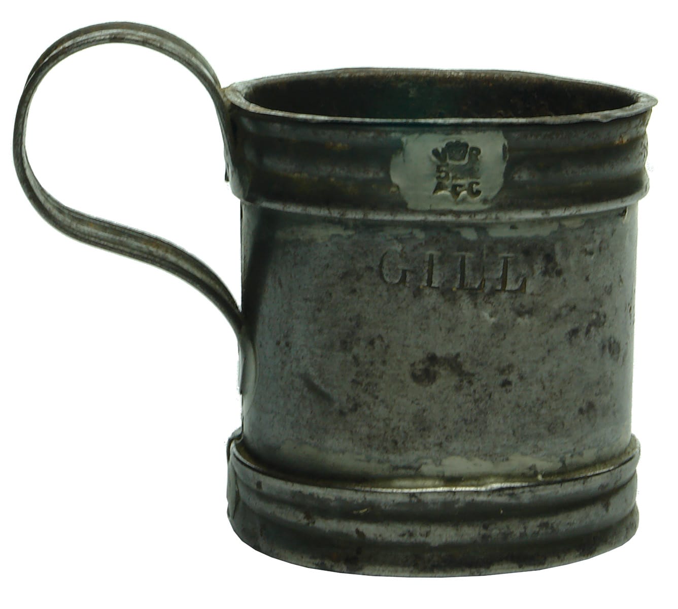 Small Gill Pewter Measuring Cup