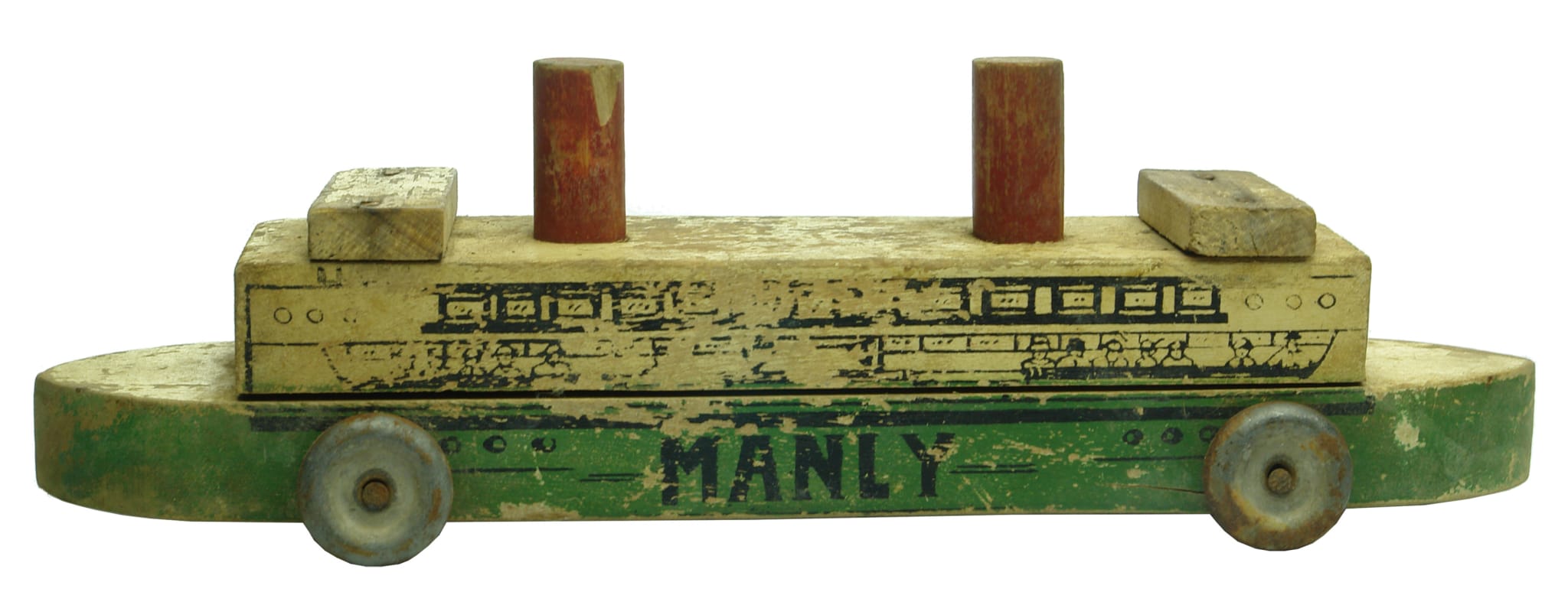 Manly Ferry Antique Pull Along Toy