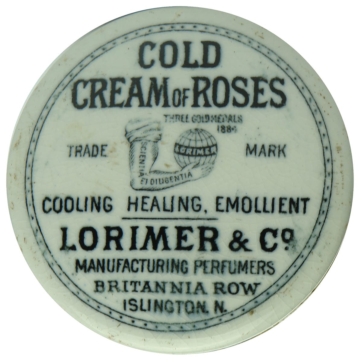 Lorimer Islington Cold Cream Roses Pot Lid