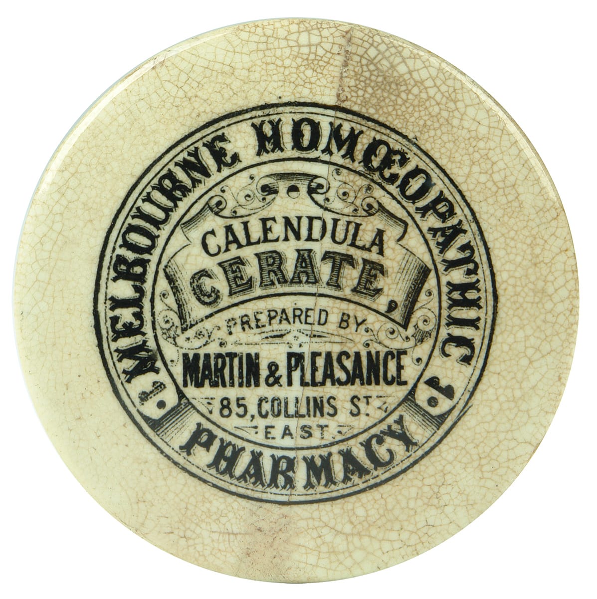 Martin Pleasance Melbourne Homeopathic Calendula Cerate Pot Lid