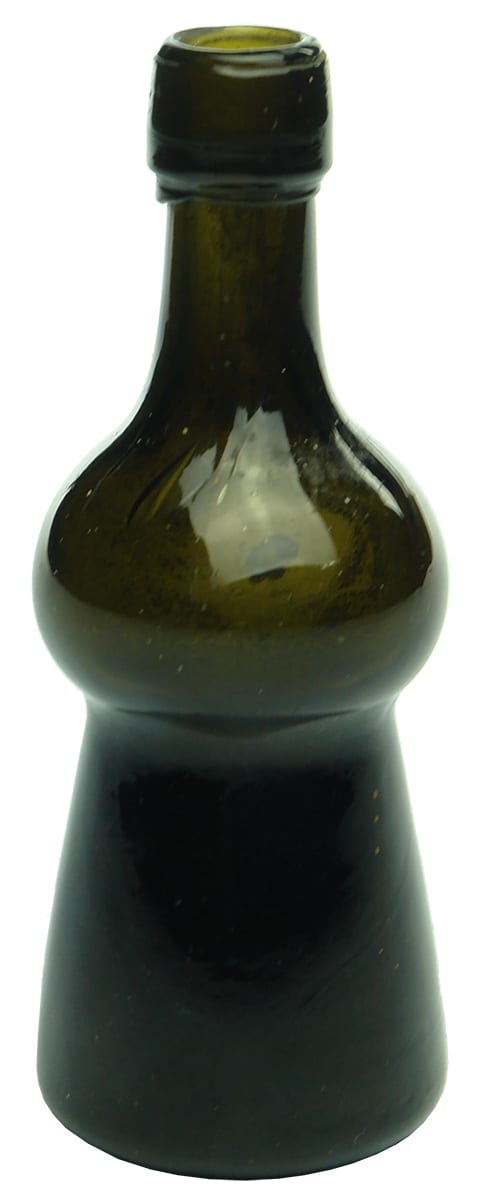 Sample Black Glass Whisky Bottle