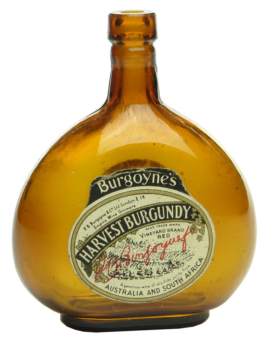 Burgoyne's Wine Sample Chestnut shaped bottle