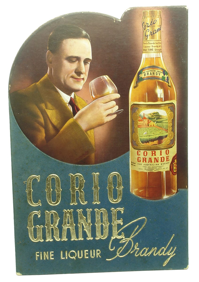 Corio Grande Fine Liqueur Brandy Advertising Sign