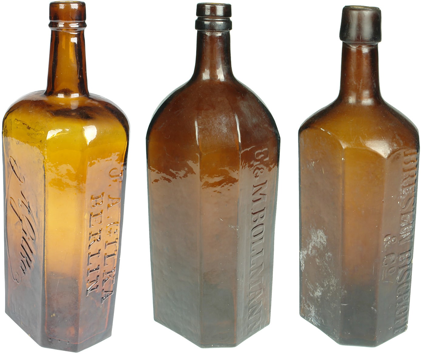 Gilka Bollmann Bischoff Liqueur Bottles