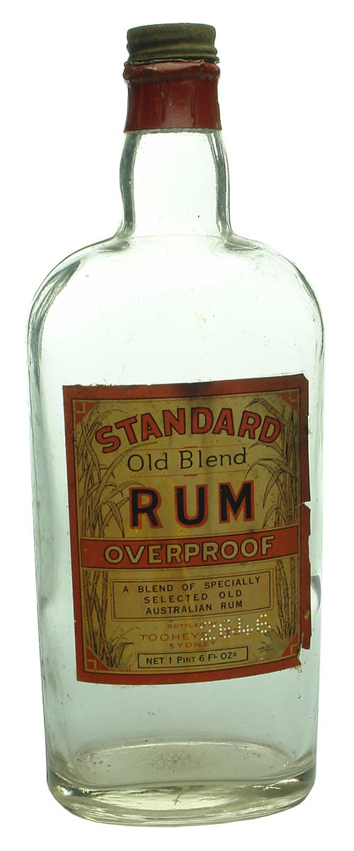 Standard Old Blend Rum Tooheys Sydney Bottle