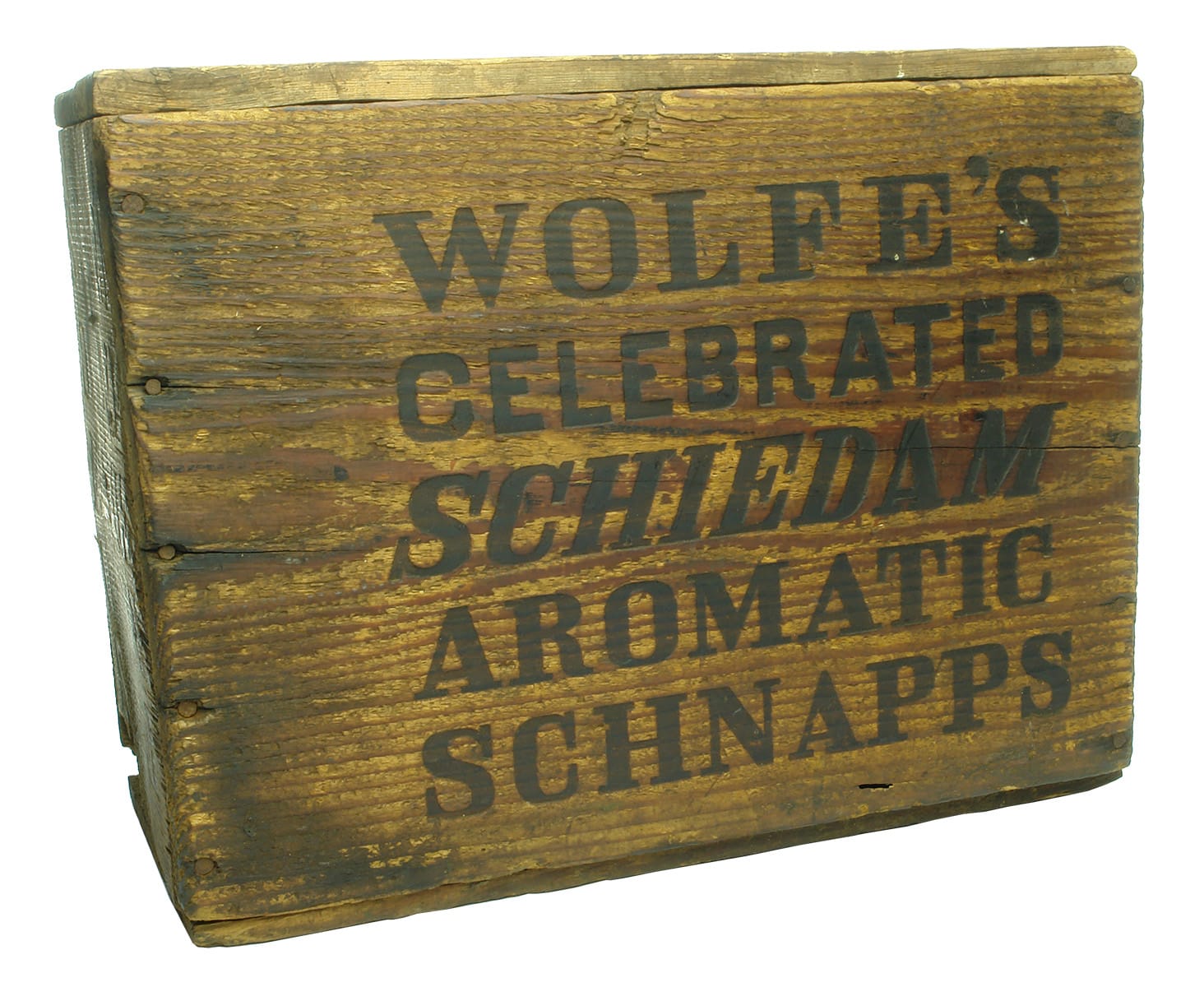 Wolfe's Celebrated Schiedam Aromatic Schnapps Box