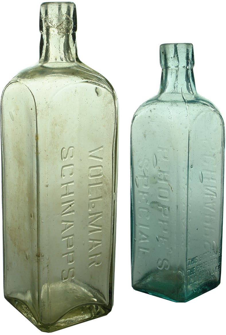 Antique Old Sydney Schnapps Bottles