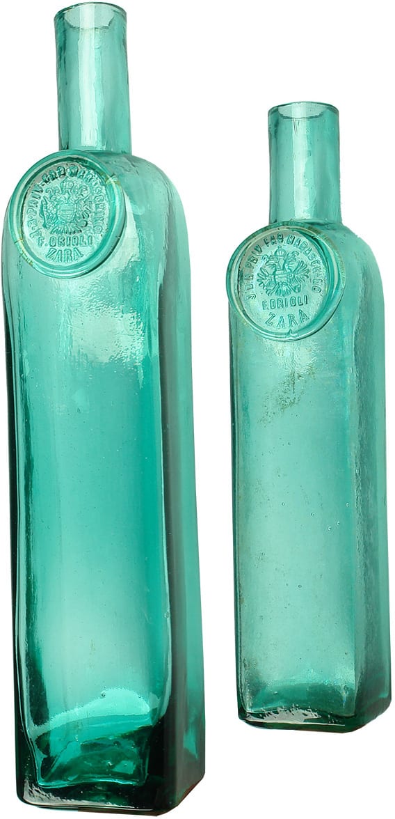 Drioli Zara Maraschino Antique Old Bottles