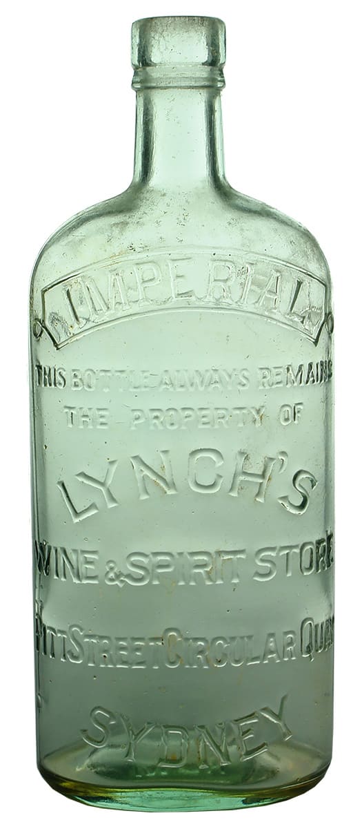 Lynch's Wine Spirit Store Pitt Street Circular Quay Old Bottle