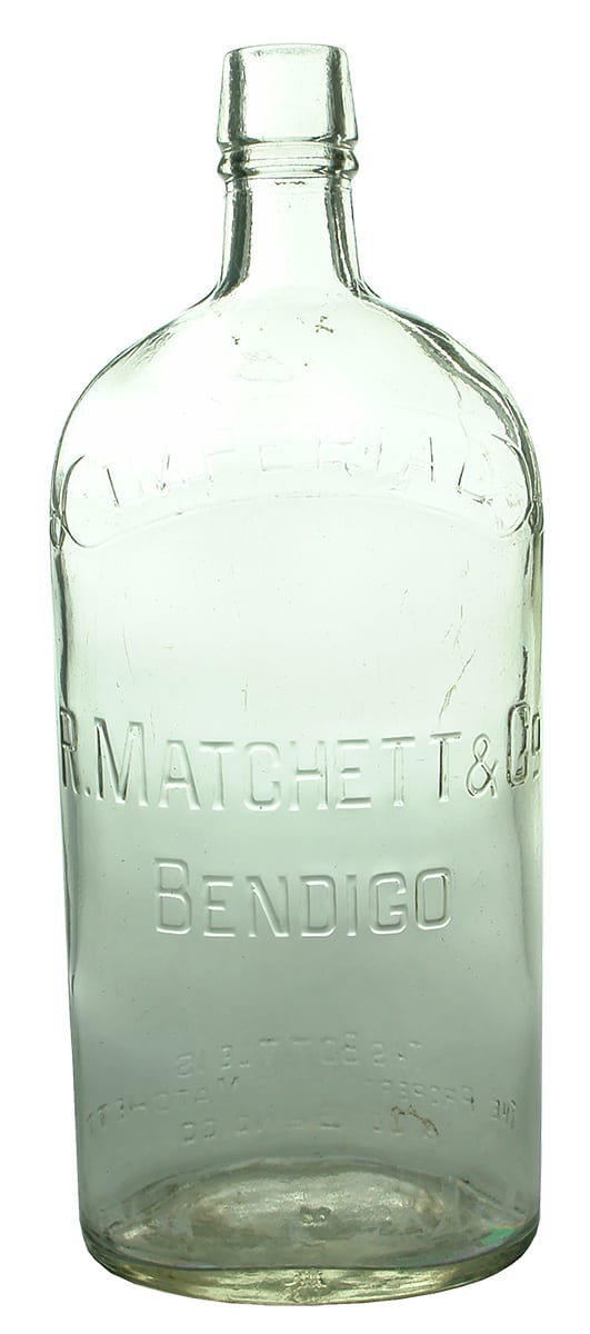 Matchett Bendigo Old Quart Bottle