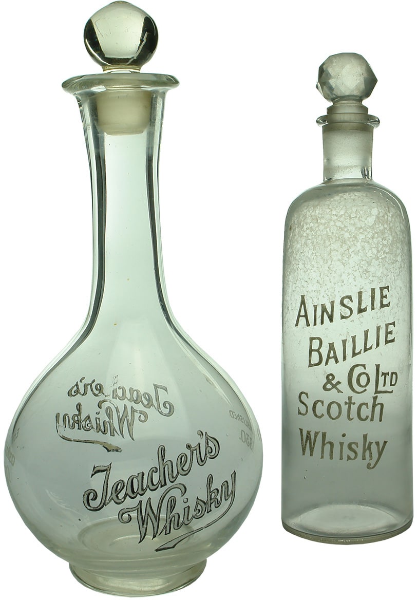 Old Scotch Whisky Decanters