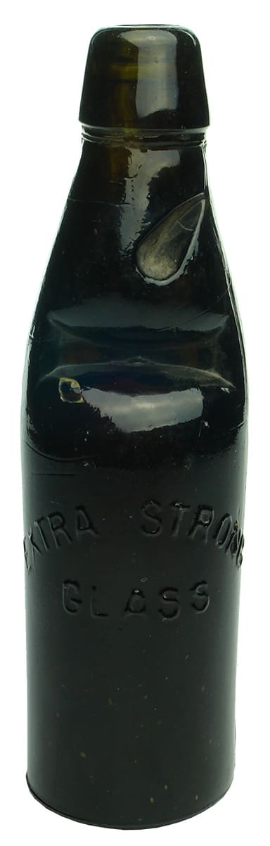 Extra Strong Glass Black Codd Marble Bottle