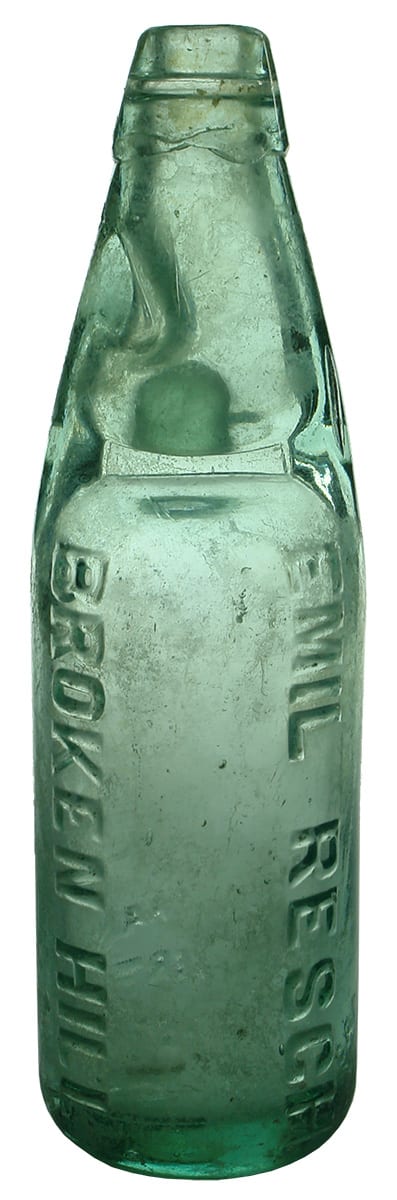 Emil Resch Broken Hill Codd Bottle