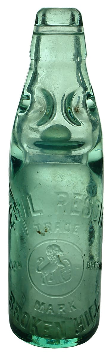 Emil Resch Broken Hill Codd Marble Bottle