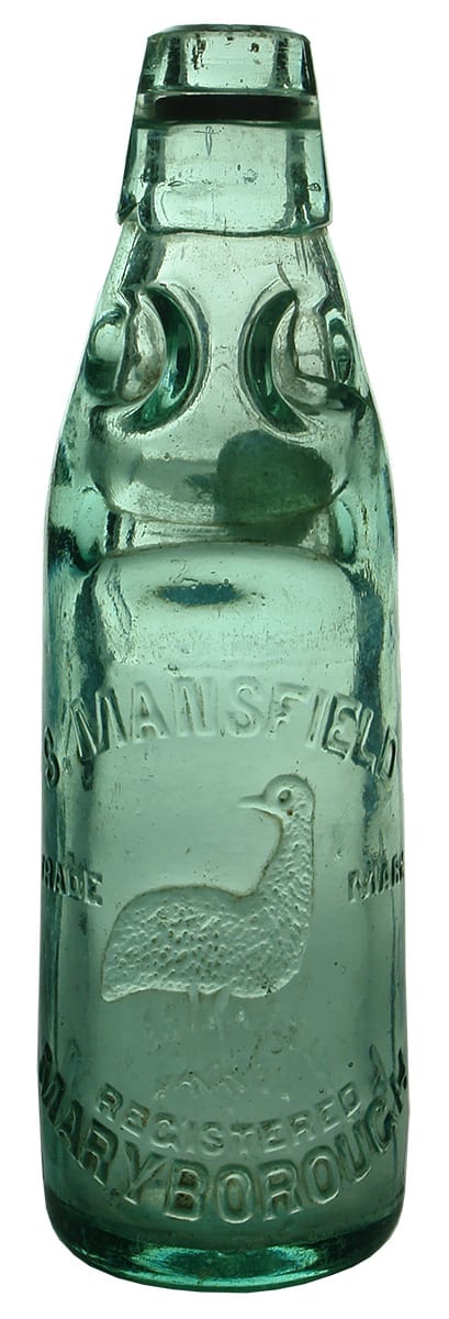 Mansfield Maryborough Codd Marble Bottle