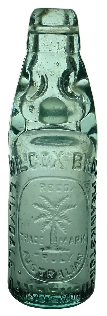 Wilcox Bros Lilydale Frankston Dandenong Truly Australian Codd Bottle