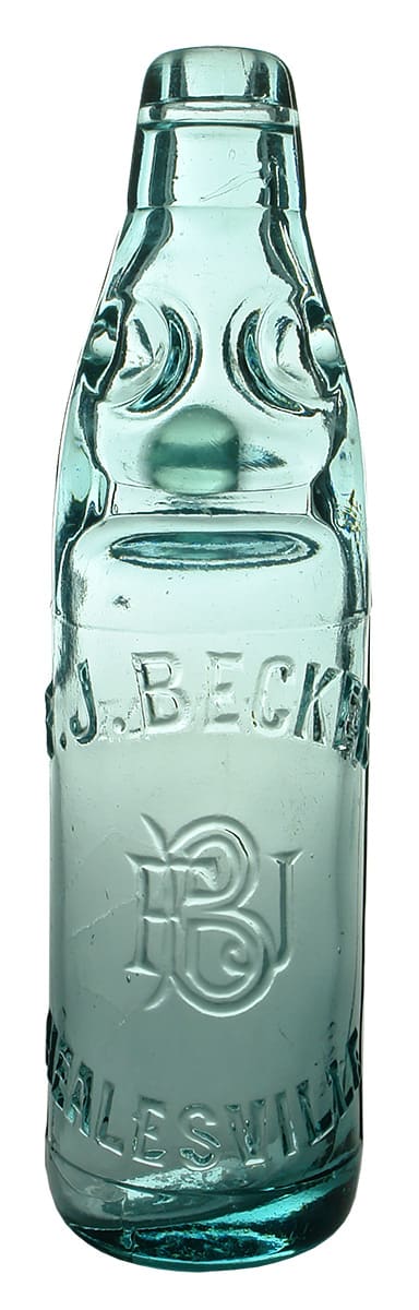Becker Healesville Antique Codd Bottle
