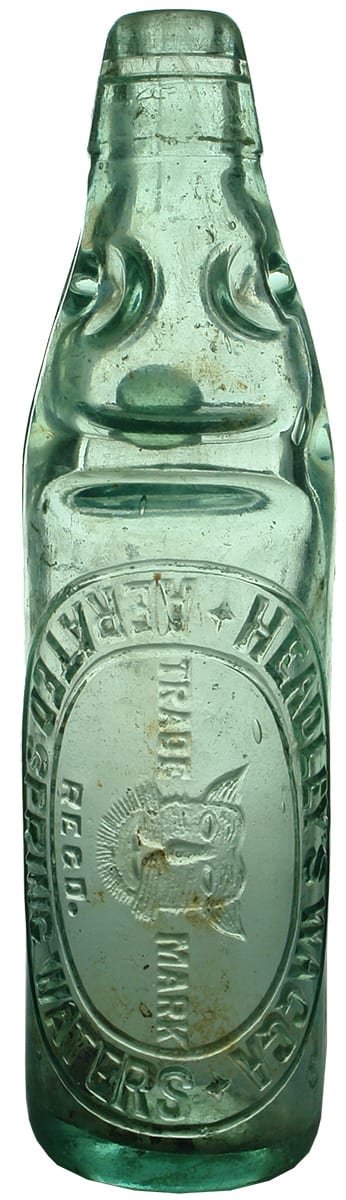 Headleys Wagga Aerated Sping Water Codd Bottle