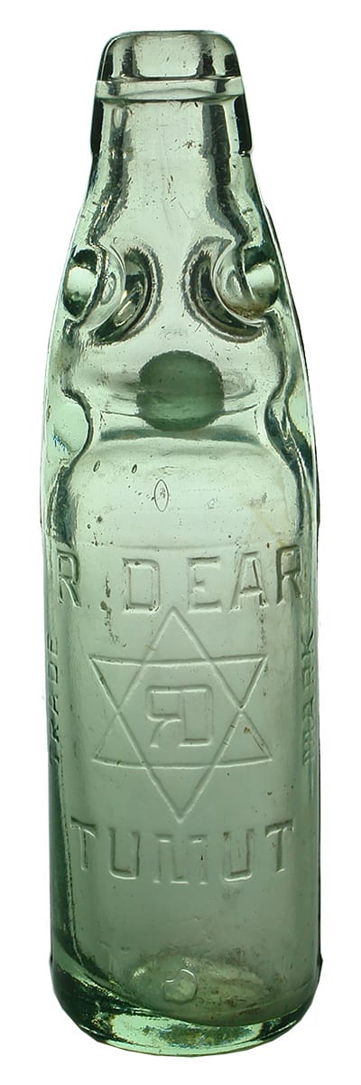 Dear Tumut Antique Codd Marble Bottle