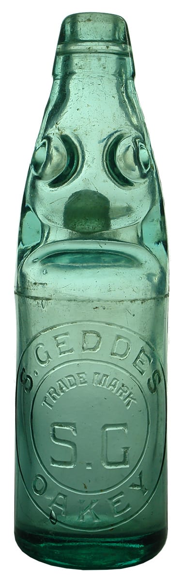 Geddes Oakey Antique Codd Marble Bottle