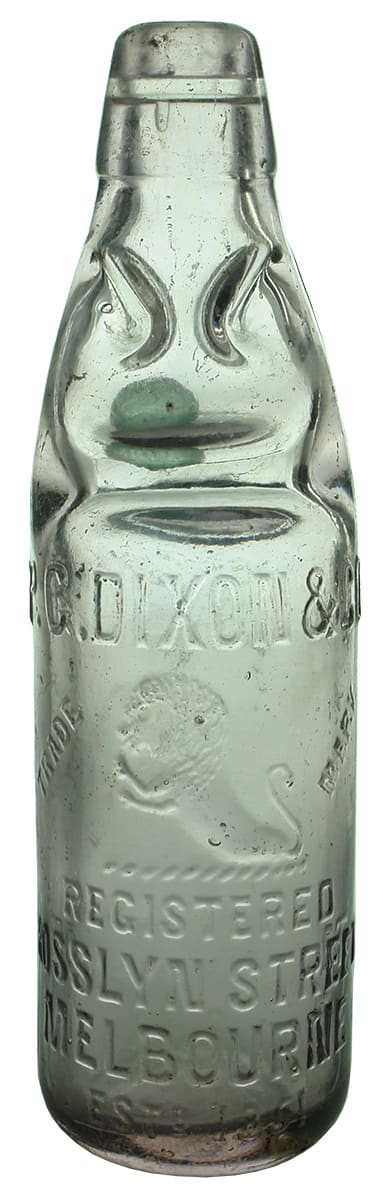 Dixon Melbourne Rosslyn Street Codd Bottle
