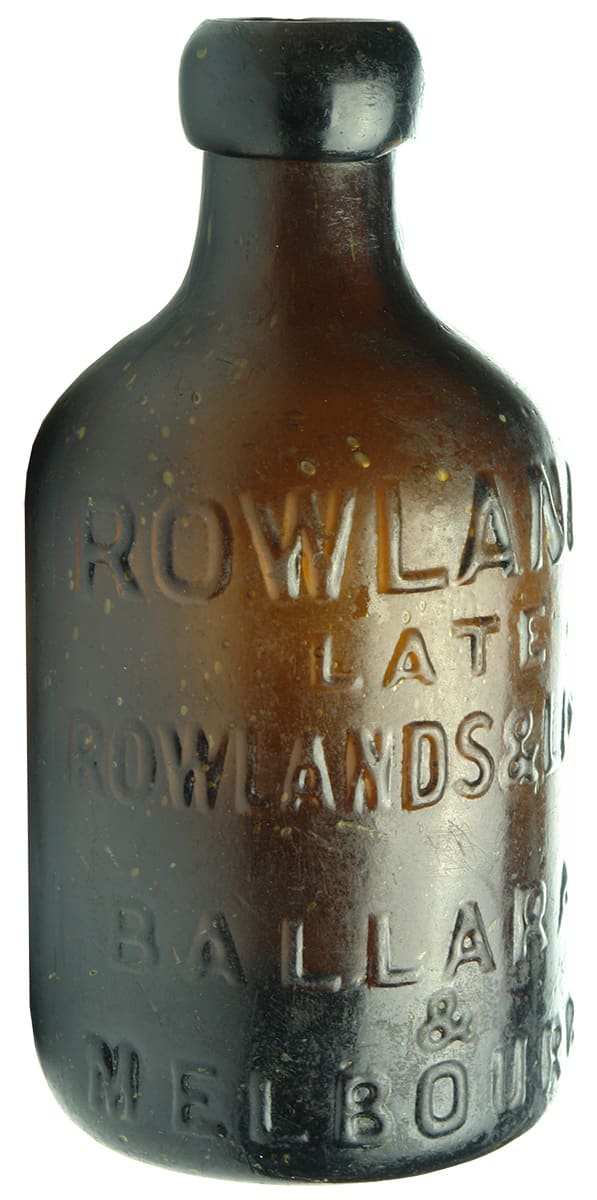 Rowlands Ballarat Melbourne Blob Top Dump Soda Bottle