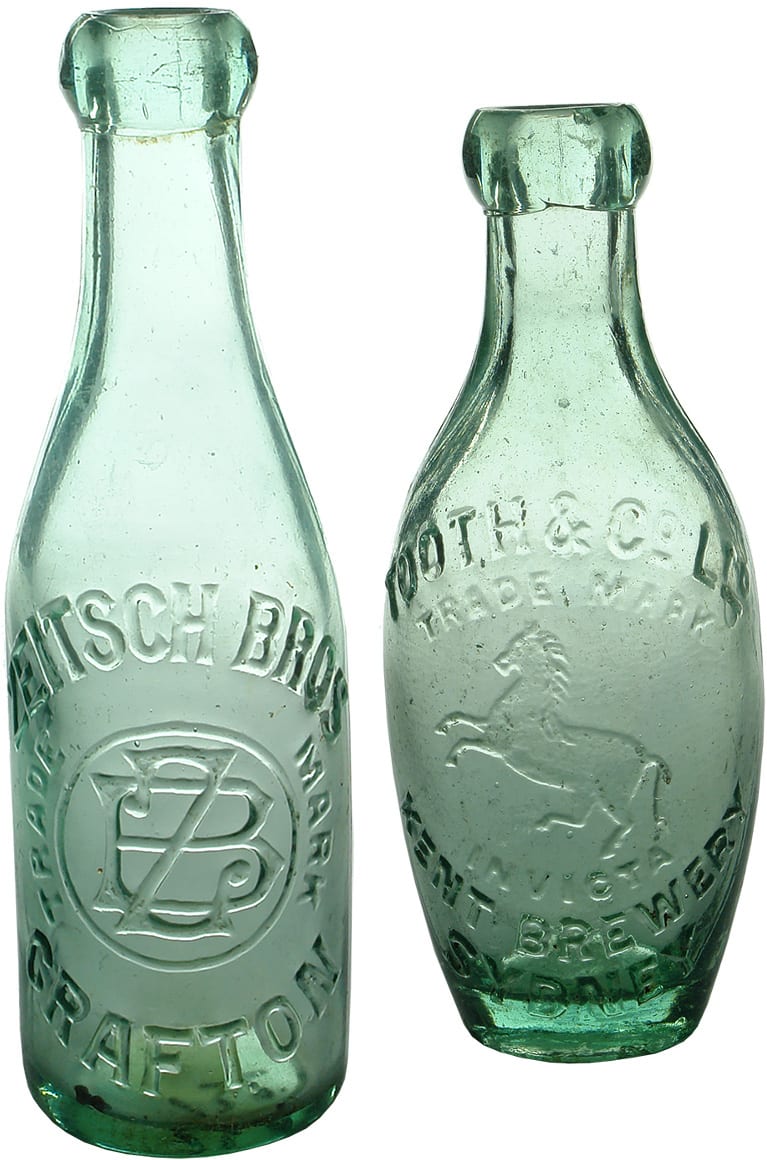 Old Blob top Soda Bottles