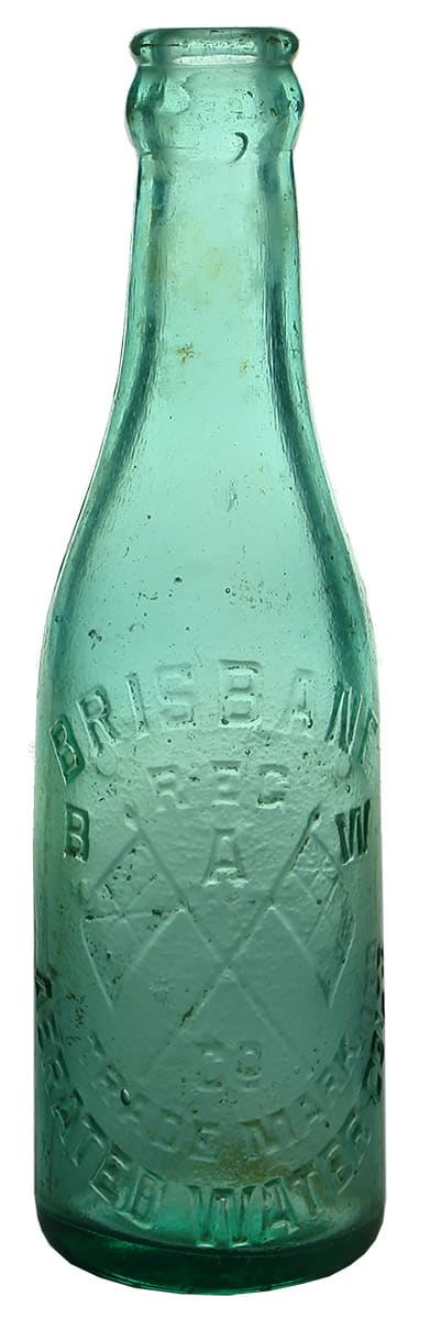 Brisbane Aerated Waters Crown Seal Bottle