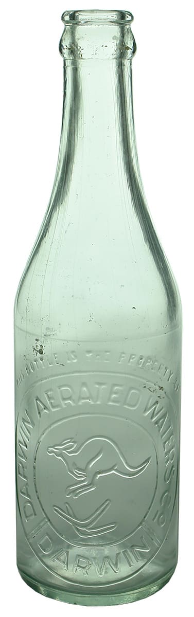 Darwin Aerated Waters Crown Seal Soft Drink Bottle