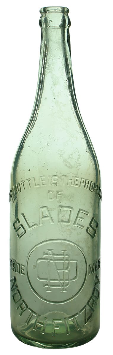 Slades North Fitzroy Crown Seal Soft Drink Bottle