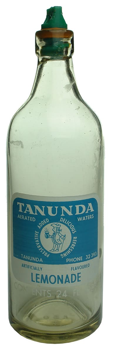 Tanunda Aerated Waters Ceramic Label Internal Thread