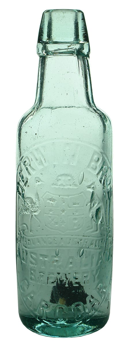 Derwin Bros Carcoar Coat of Arms Antique Lamont Bottle