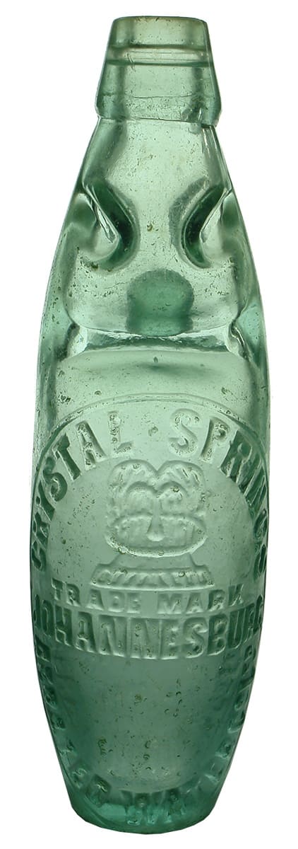 Crystal Springs Johannesburg Antique Skittle Codd Bottle