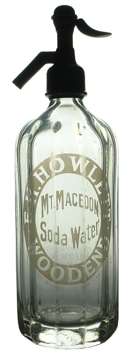 Howlett Mount Macedon Woodend Soda Water Syphon