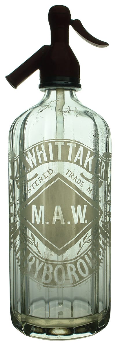 Whittaker Maryborough Vintage Soda Water Syphon