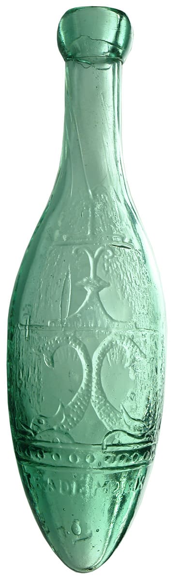 Schweppe London Sydney Melbourne Fountain Torpedo Bottle