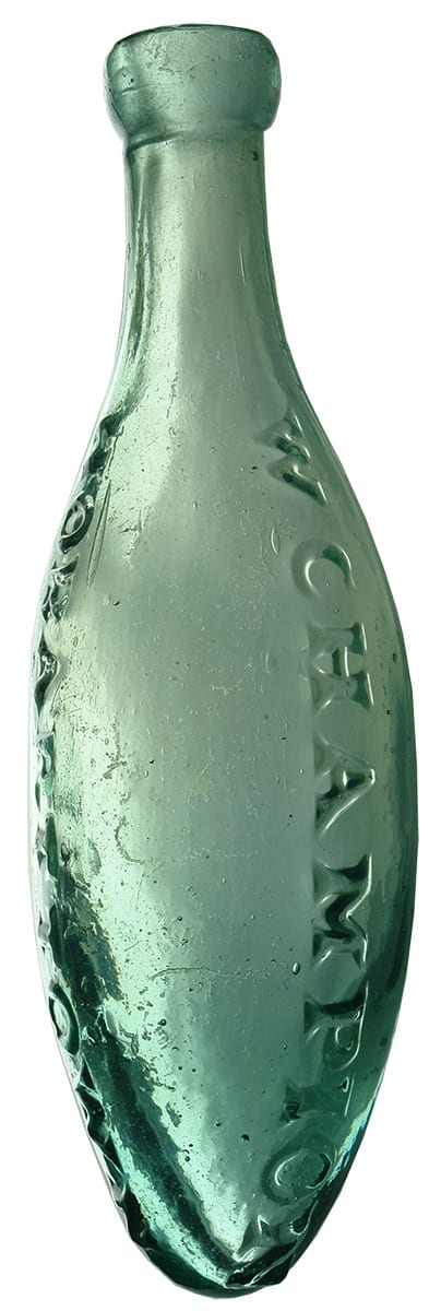 Champion Hobart Town Antique Torpedo Soft Drink Bottle