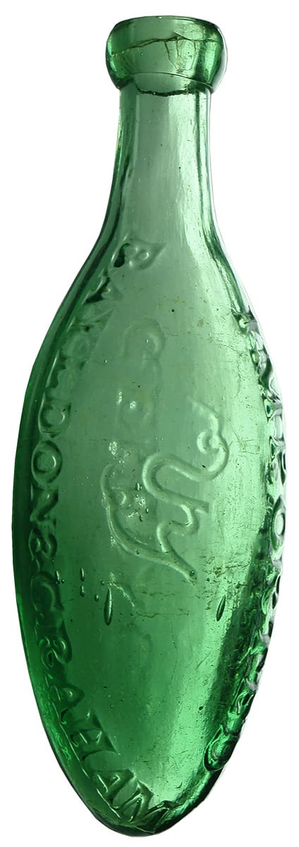 Bayldon Graham Geelong Lime Green Antique Bottle