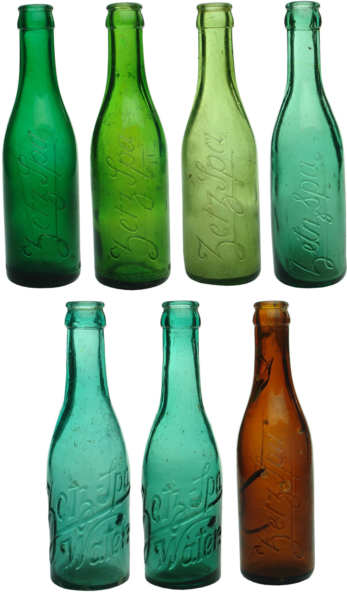 Zetz Spa Antique Crown Seal Bottles