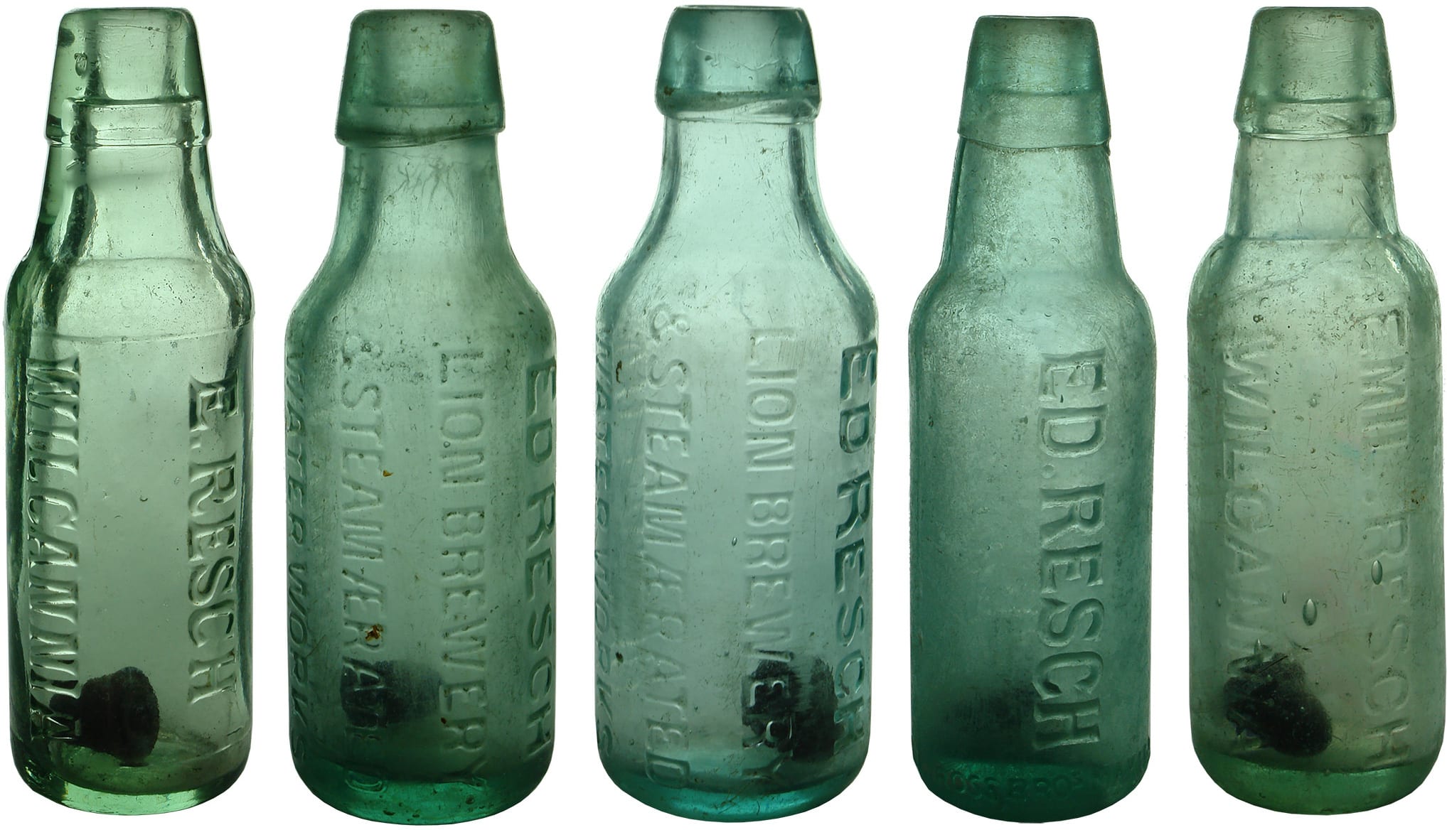 Resch Wilcannia Antique Lamont Bottles