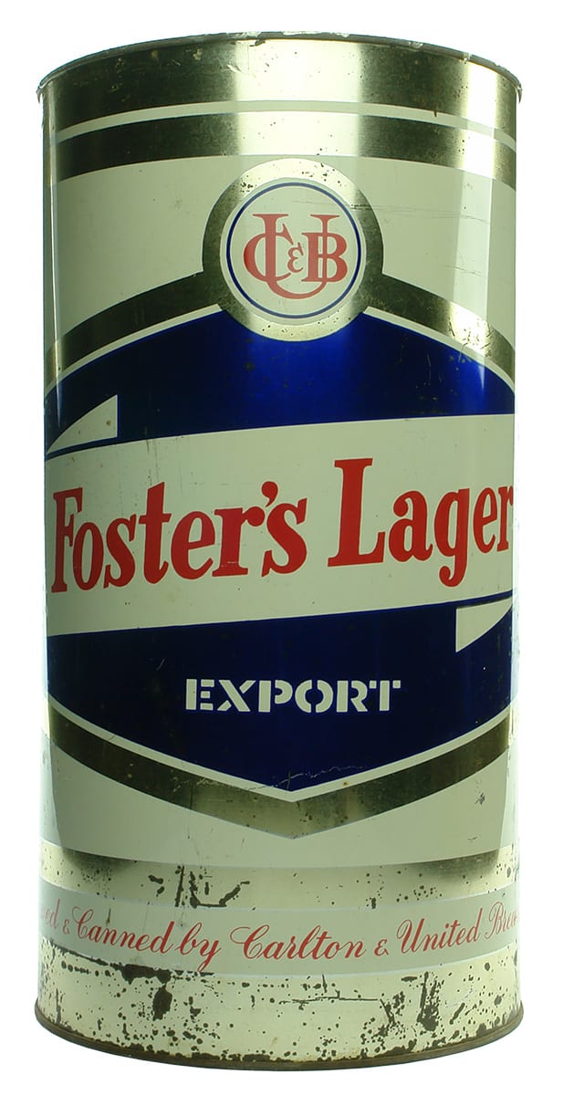 Fosters Lager Export Giant Advertising Can