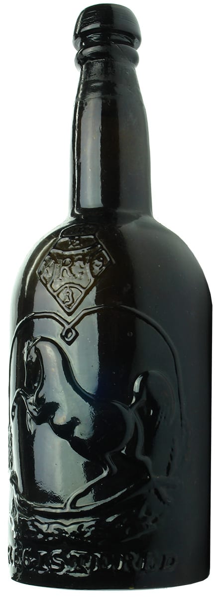 Squat Black Horse Ale Antique Bottle