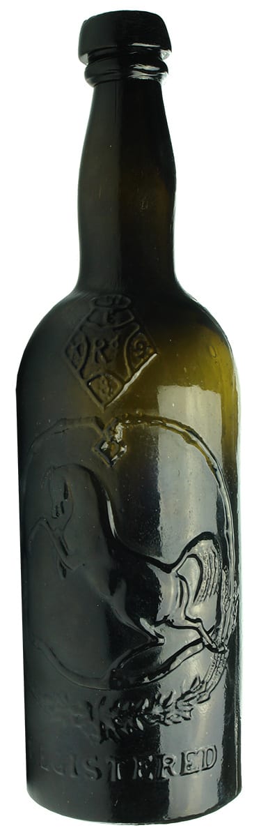 Tall Black Horse Ale Antique Bottle
