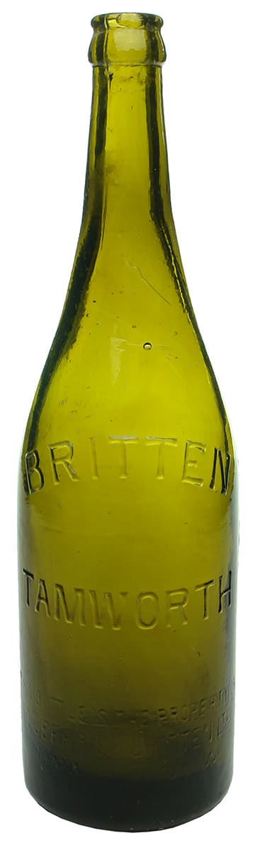Britten Tamworth 1918 Crown Seal Beer Bottle