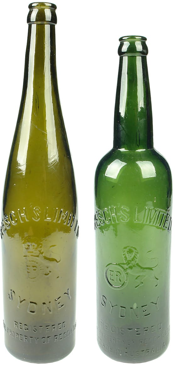 Reschs Limited Sydney Antique Beer Bottles
