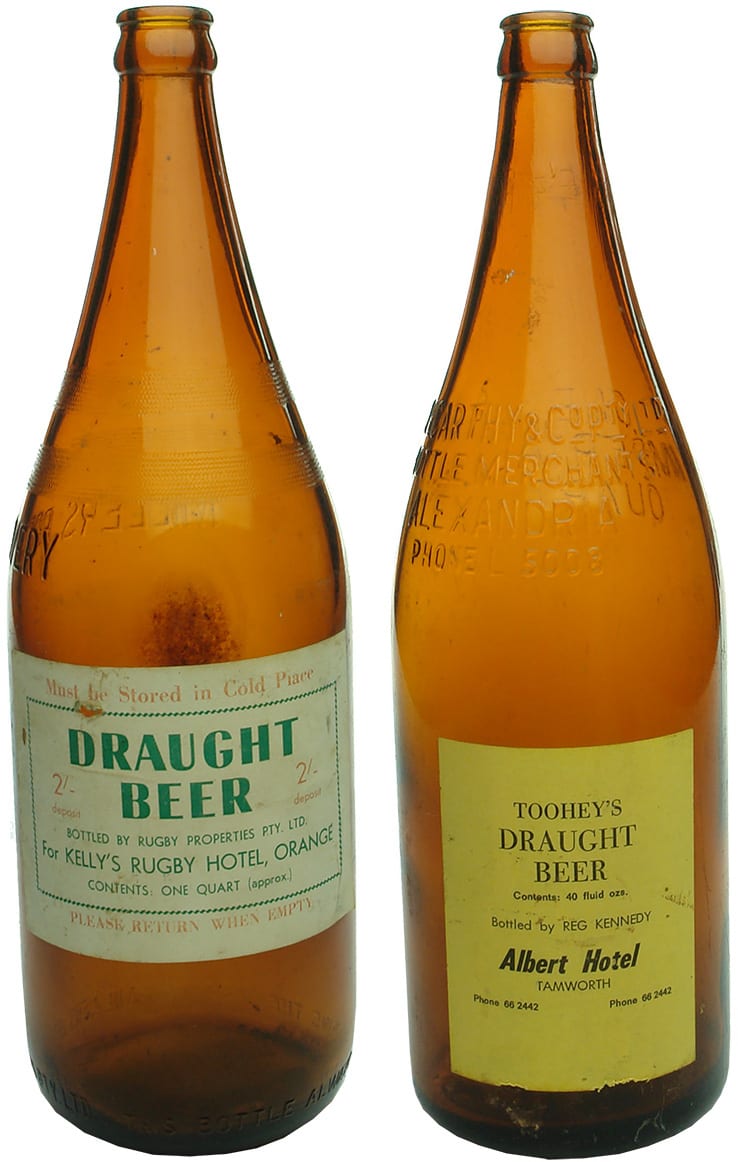 Orange Tamworth Vintage Labelled Take Home Beer Botltes
