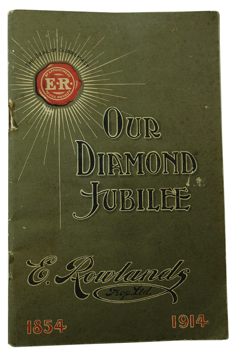 Diamond Jubilee Rowlands Ballarat Antique Book