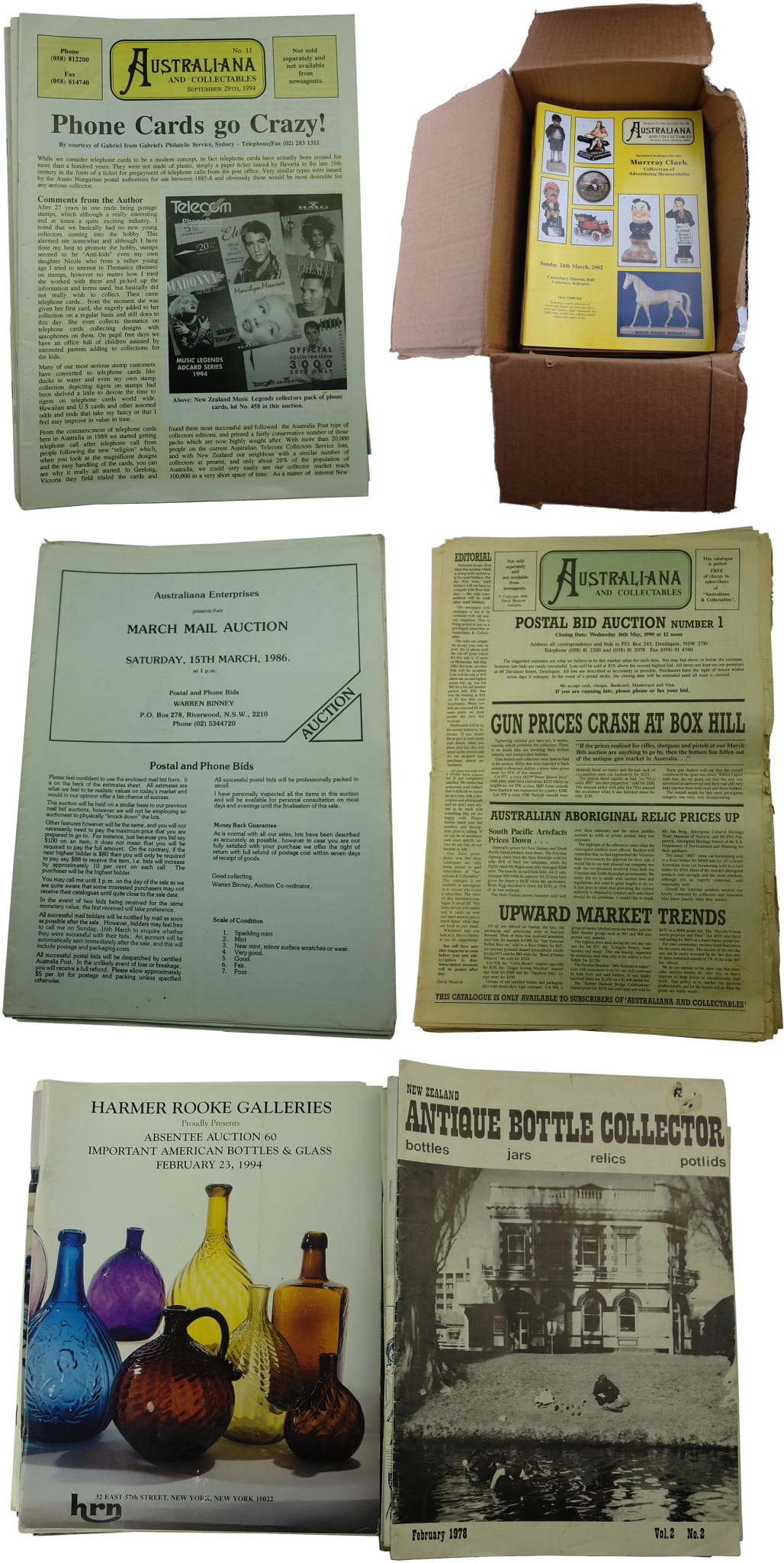 Bottle Collectables Auction Catalogues
